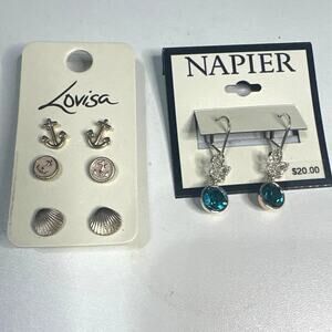 Napier and Lovisa Earrings Never worn. 4 pair. NWT originally costs was $27.00